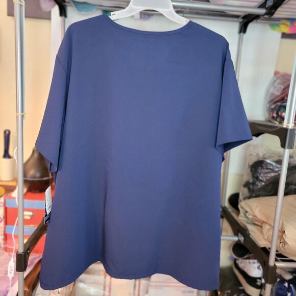 Jockey Scrub Top Unisex SS Navy - Size 3XL NWT - Picture 2 of 5